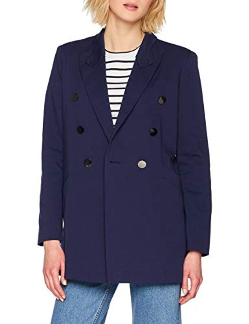 Moda Armani Exchange Double-Breasted Blazer Chaqueta, Azul