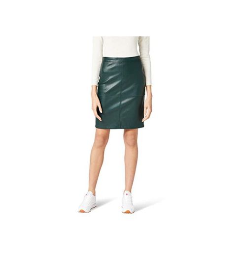Vila Clothes Vipen New Skirt-Noos Falda, Verde