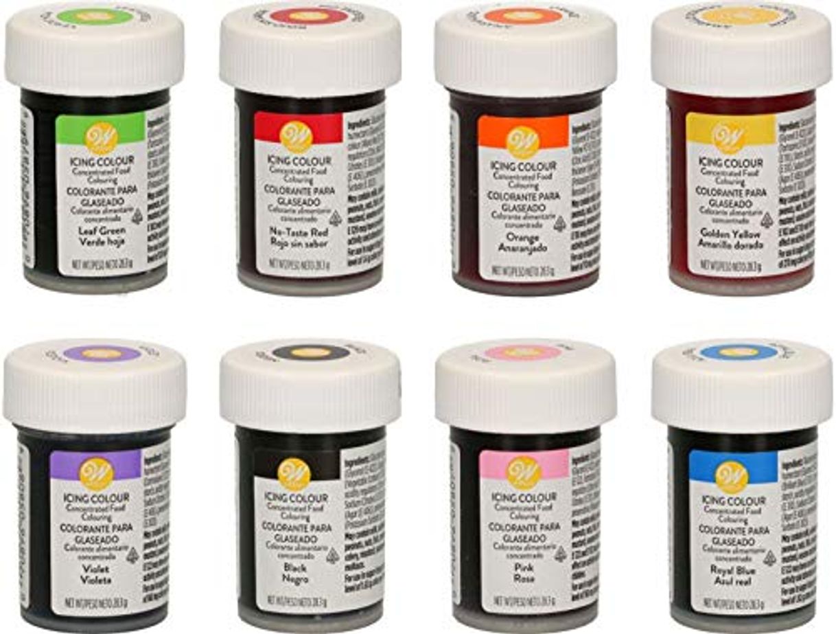 Social bakeryteam Colorantes alimentarios Wilton en set de 8 unidades