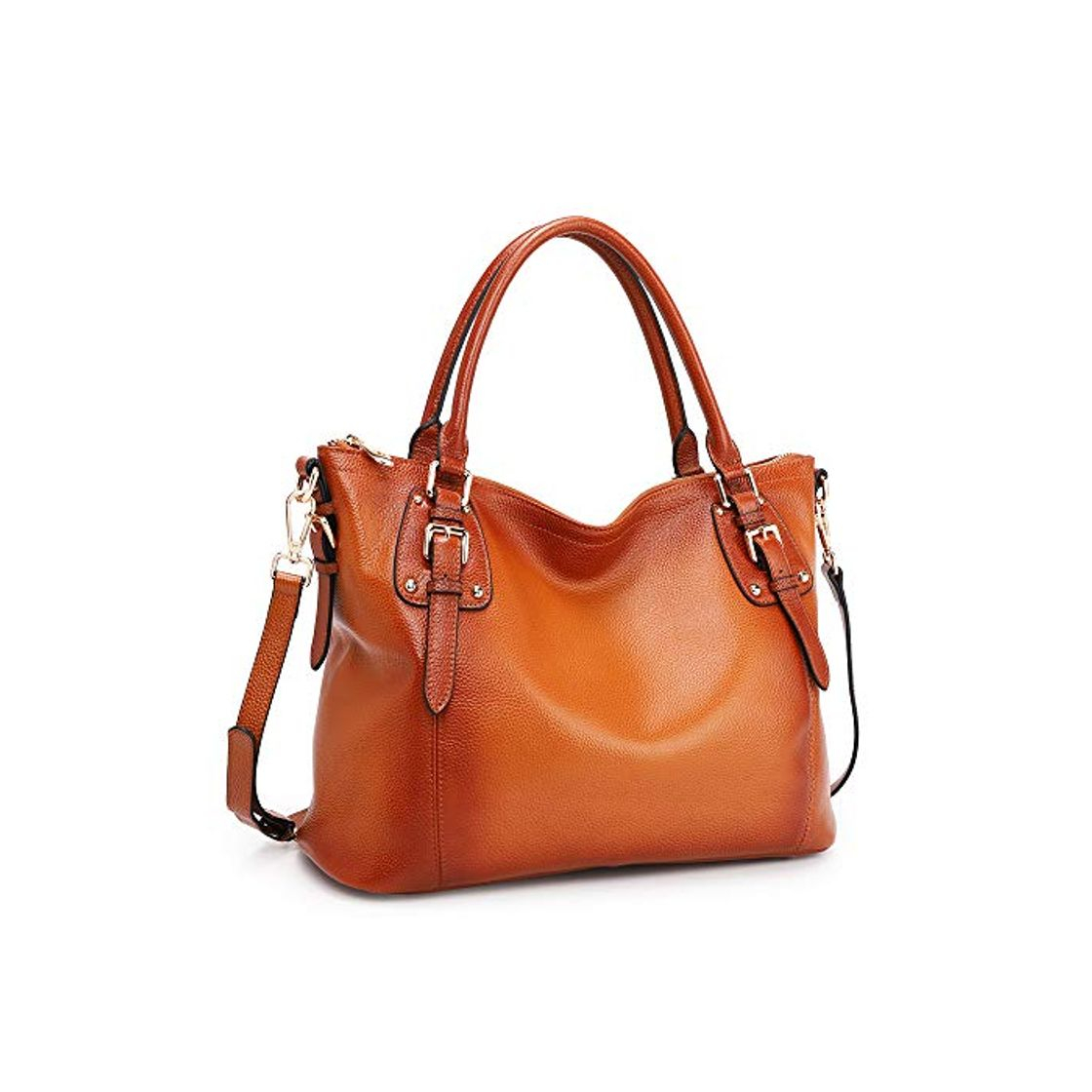 Producto Bolso de Piel Bolso Cuero de Hombro Tote Bag para Mujer Marrón