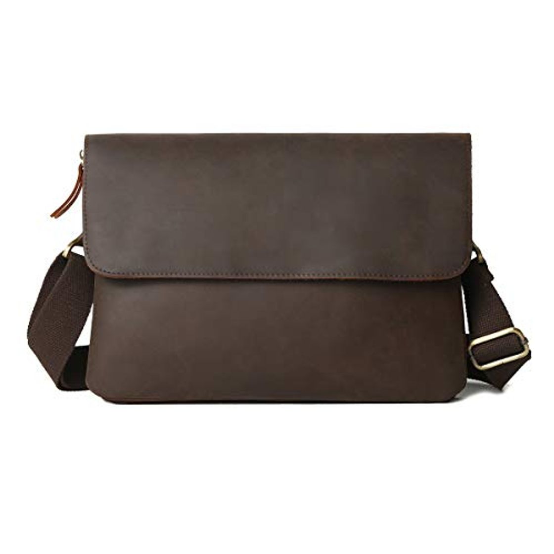 Producto Leathario Bolso Hombro Bandolera Cuero Auténtco de Mano Cruzado Bolsa Piel Mensajero Vintaje para Hombres Negocio Marrón