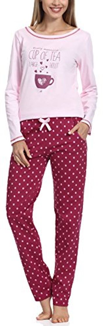 Productos Merry Style Pijamas Conjunto Camisetas Mangas Largas y Pantalones Largos Ropa de