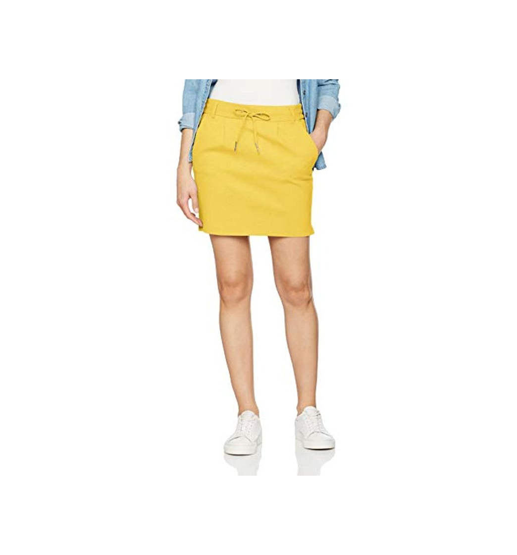 Social Only Onlpoptrash Easy Skirt Pnt Noos Falda, Amarillo