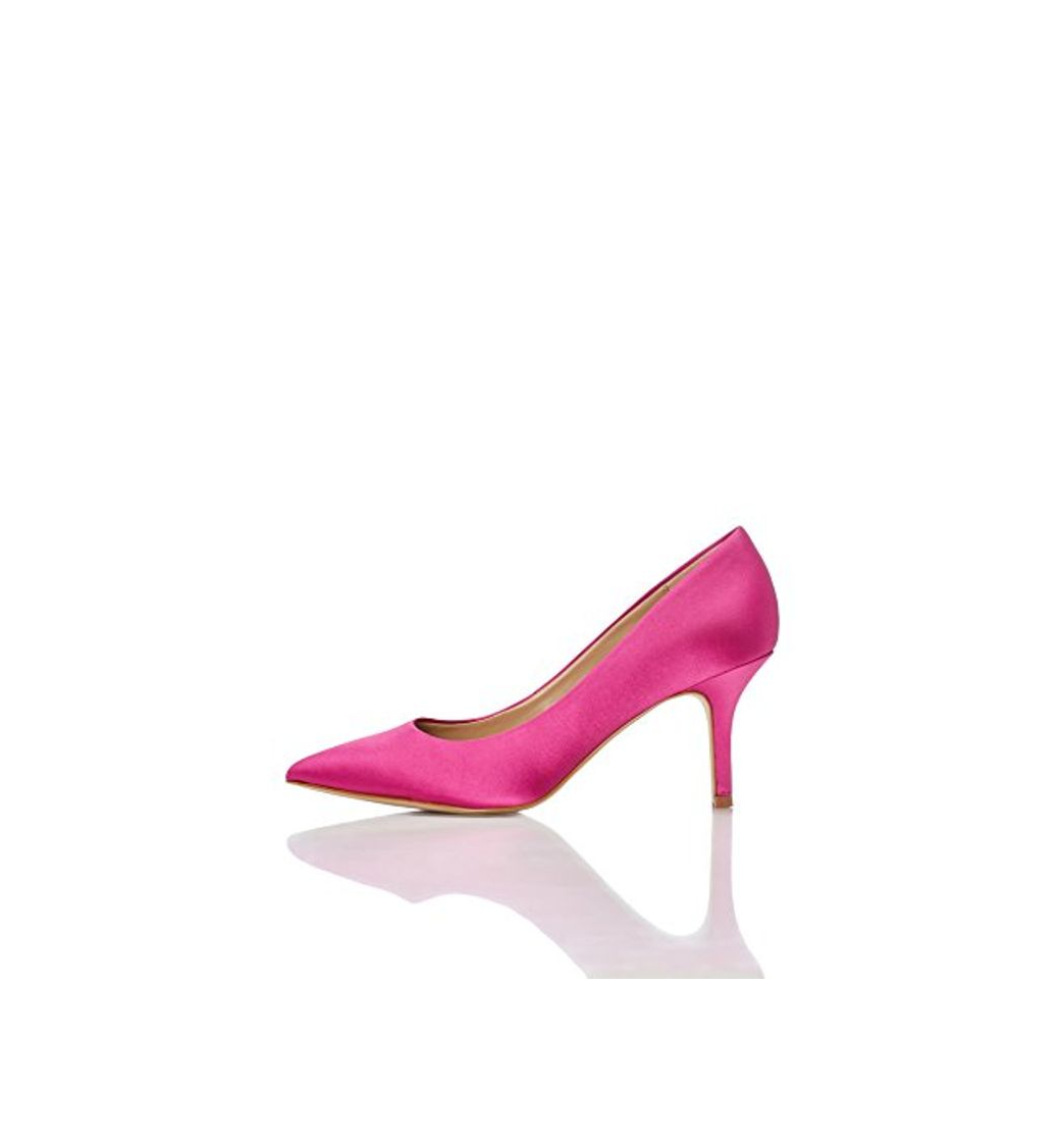 Fashion find. Zapatos de Tacón de Satén para Mujer, Rosa