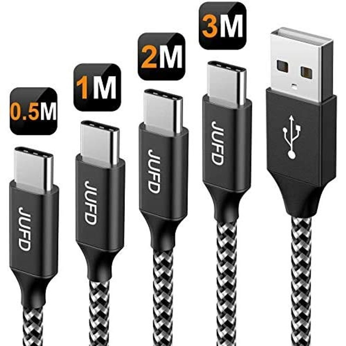 Product JUFD USB Tipo C Cable, 0.5M+1M+2M+3M