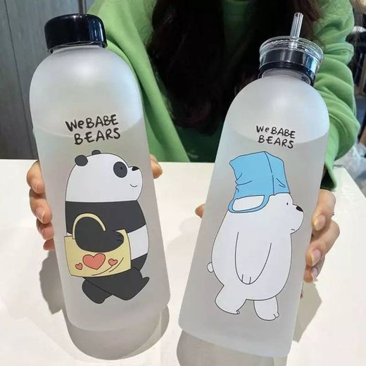 Botellas de agua esmeriladas