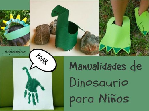 Manualidades de Dinosaurio para Niños - patitas dinosaurias