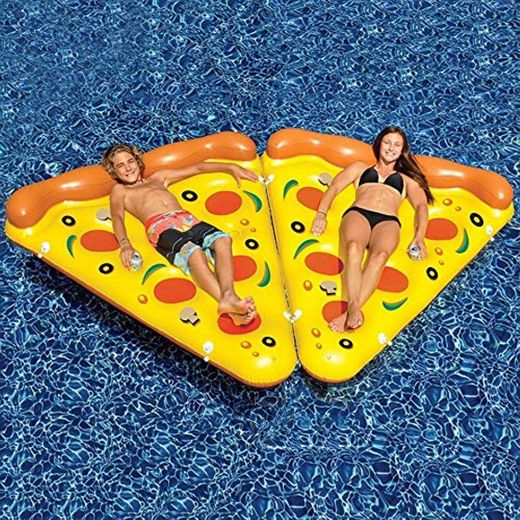 No branded Flotador de la Piscina PVC Inflable de Agua Pizza Flotante Fila Cama Flotante niños Adultos Universal Riding Anillo de natación Solo Camas de Aire