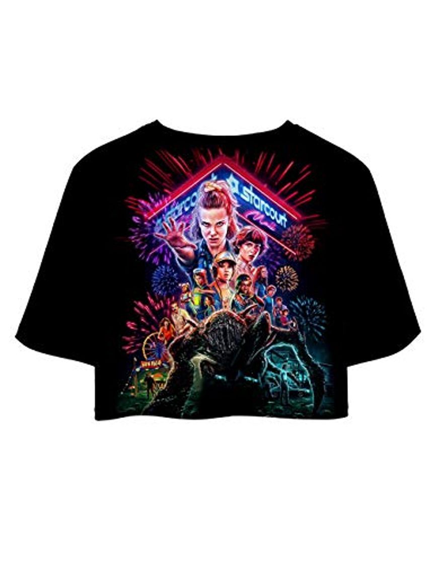 Social Camiseta Stranger Things Chica, Camiseta Stranger Things Cortas Mujer T-Shirt Manga Corta