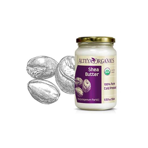 Alteya Organic mantequilla de Karité 350 ml – 100% USDA certificada manteca