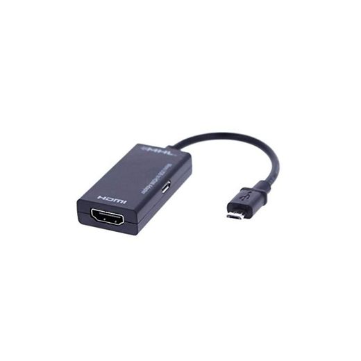 REY - Adaptador Conversor OTG MicroUSB Macho a HDMI