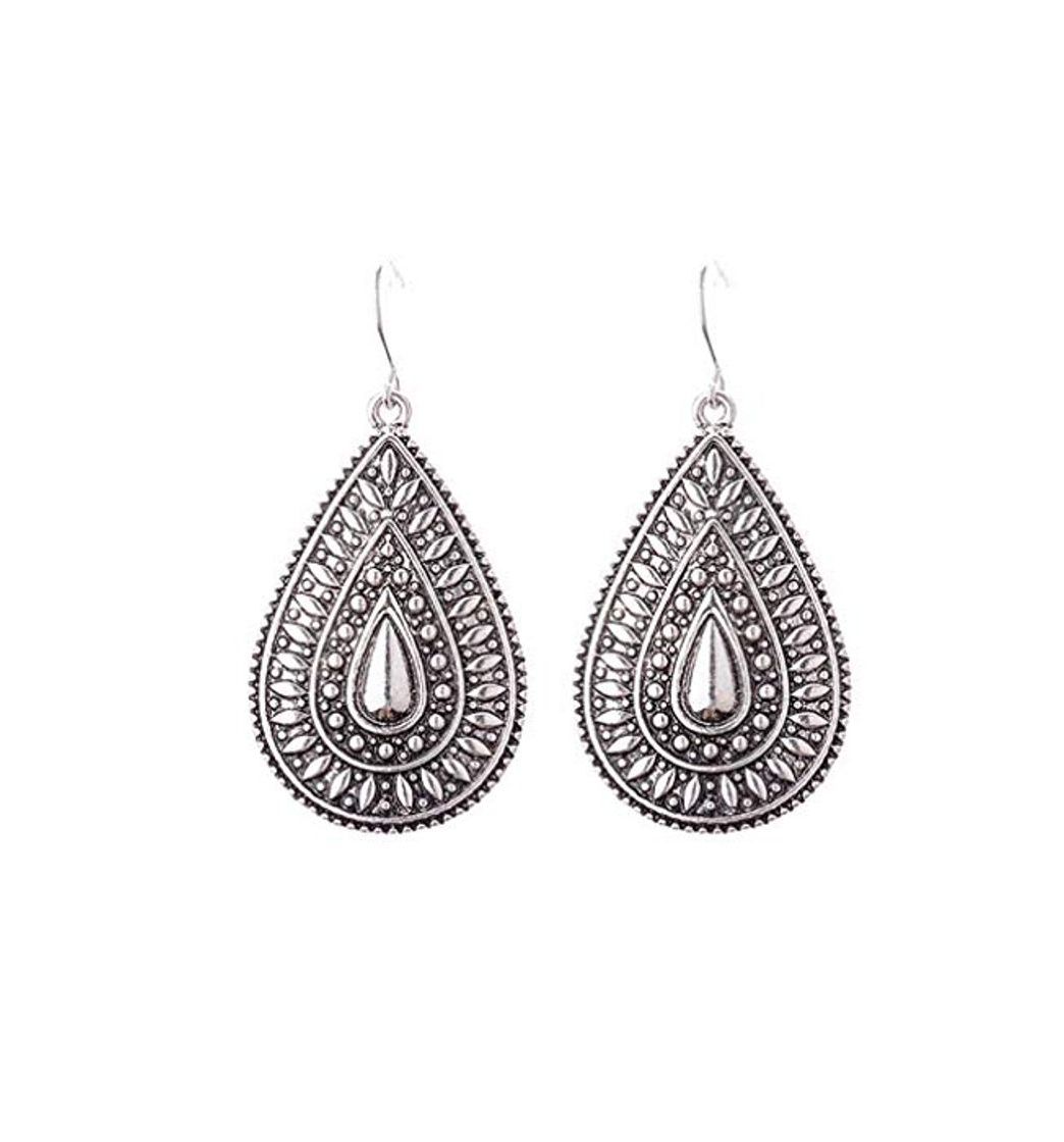 Producto Pendientes Aros Joyería Pendientes De Plata Con Forma De Gota De Agua Étnica De Oro Boho Gypsy Hippie Para Mujer Aretes Brinco Pendientes