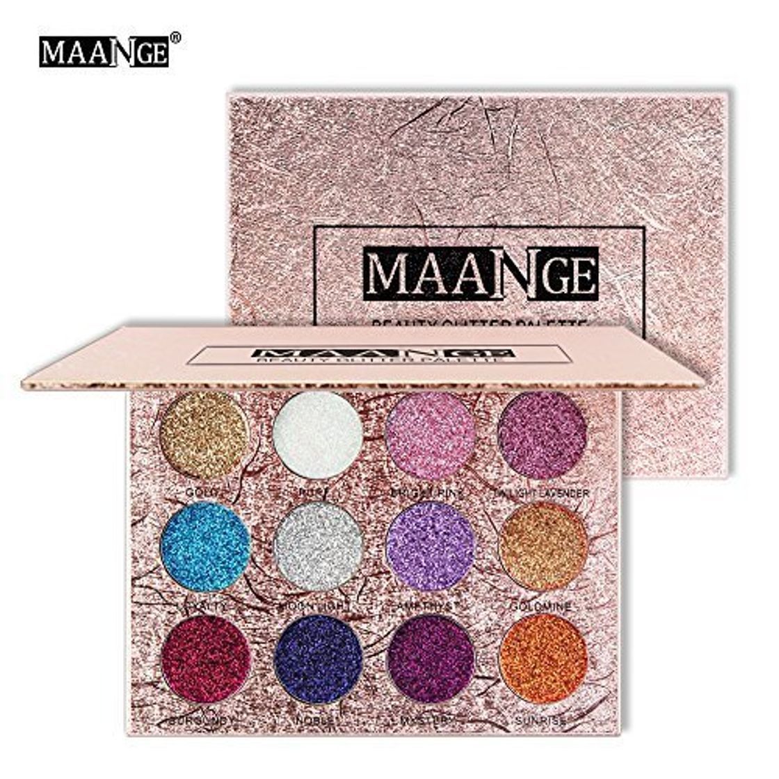 Products Maange Sombras de Ojos Paletas de Maquillaje de 12 Colores Sombras de