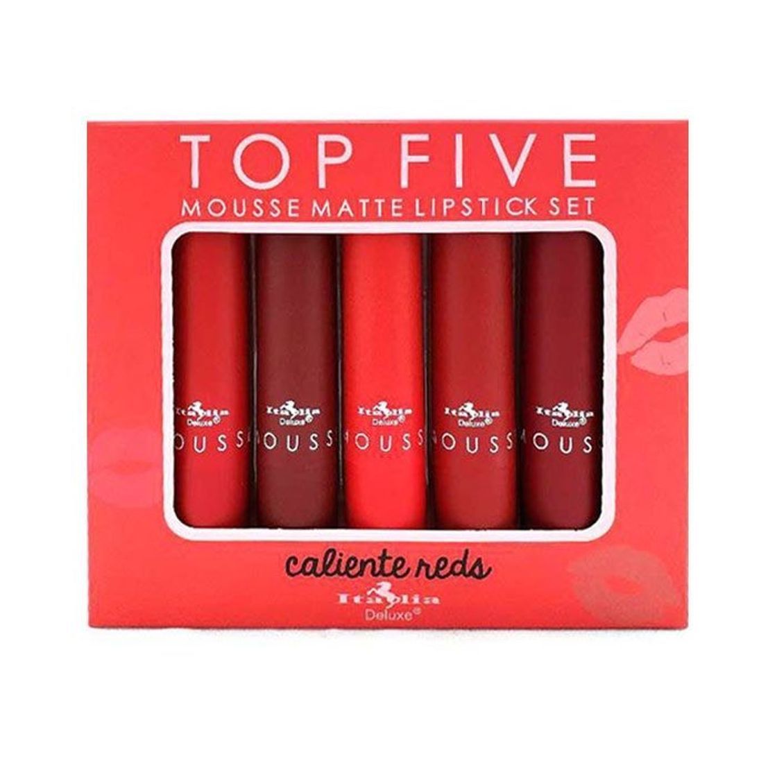 Product Set de labiales rojos