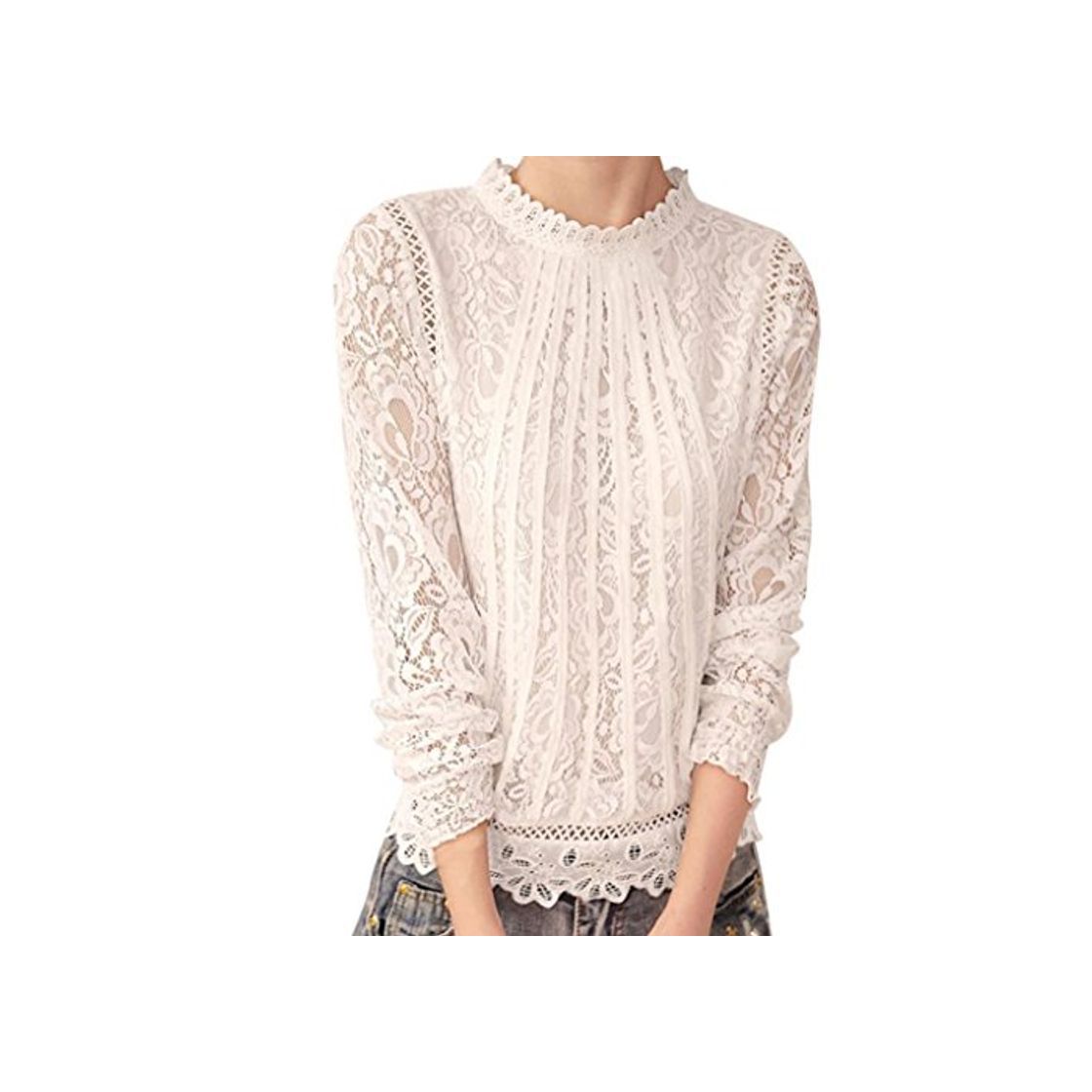 Social OverDose Blusas para Mujer O-Cuello sólido de la Gasa de la Manera