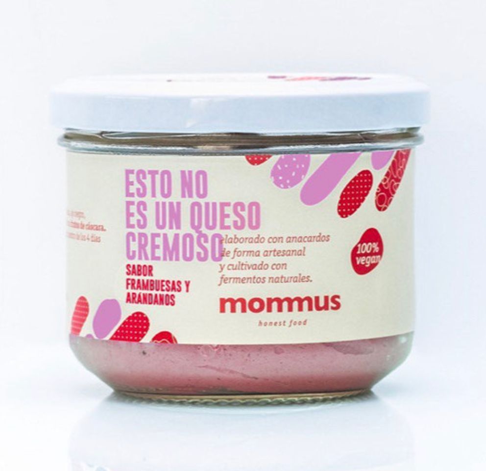 Products queso cremoso con frambuesas y arándanos