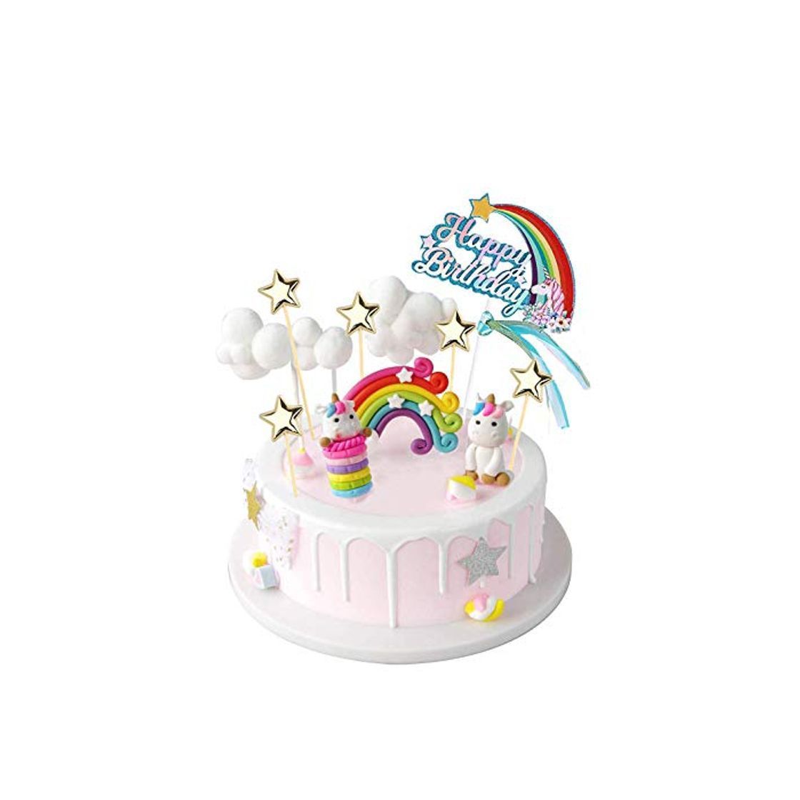 Product YZCX Decoración para Tarta Unicornio Cake Topper Decoraciones de Pasteles Cumpleaños Fiesta