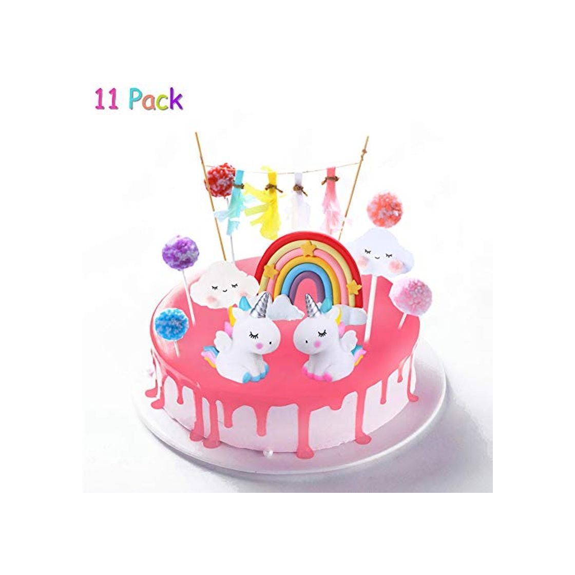 Social Cake Topper Unicornio, Decoración De Pastel De Unicornio, Decoracion Tarta Unicornio, Unicornio