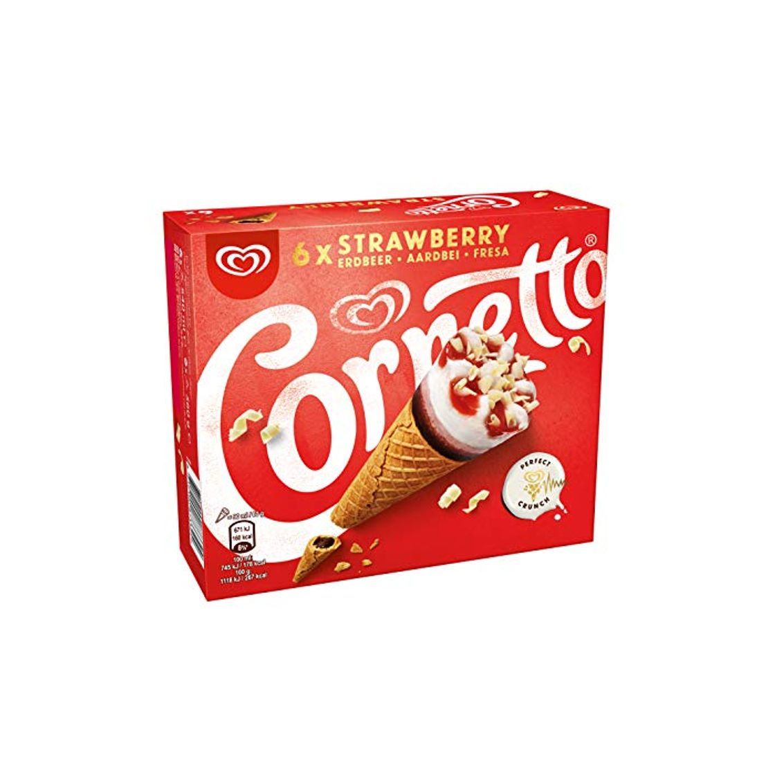 Product Cornetto Fresa - Paquete de 6 x 90 ml