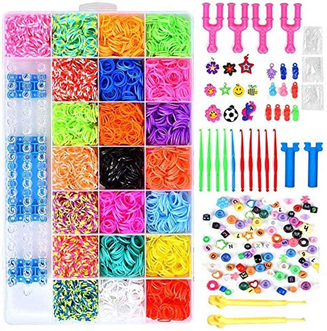 Producto ONECK Caja Pulseras Gomas Bandas de Silicona Para Hacer Pulseras De Colores