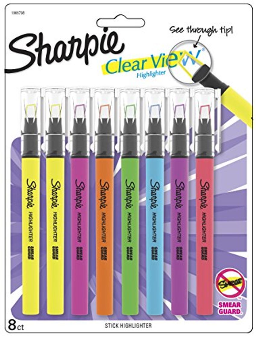 Product Sanford Sharpie Clear View Highlighters 8