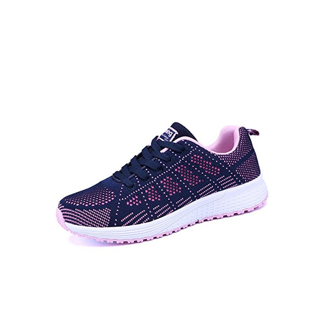 Social Zapatillas de Deportivos de Running para Mujer Gimnasia Ligero Sneakers Negro Azul