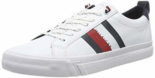 Tommy Hilfiger Flag Detail Leather Sneaker