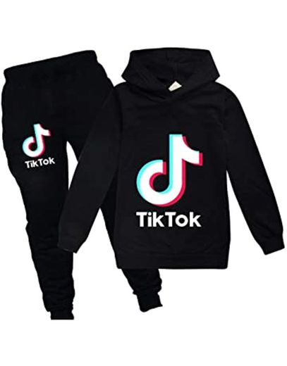 Sudadera para niña TIK Tok con capucha para deportes al aire libre,