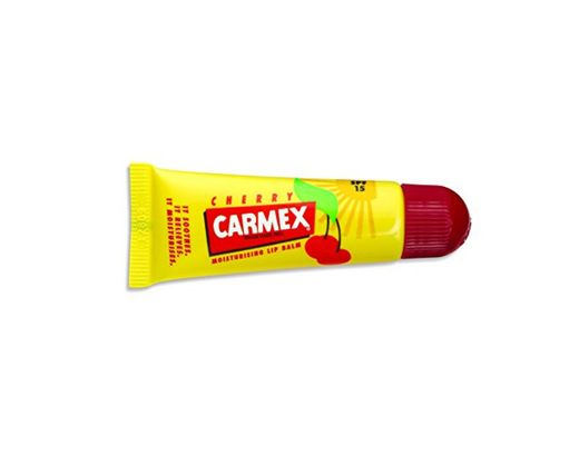 Carmex Cherry Tube, Bálsamo labial, cereza, 6 pack