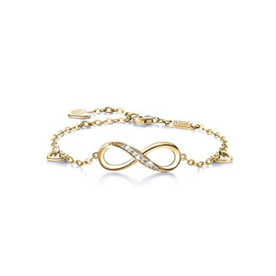 Social Billie Bijoux Pulsera de plata esterlina Mujer Símbolo Amor Infinito Brazalete de