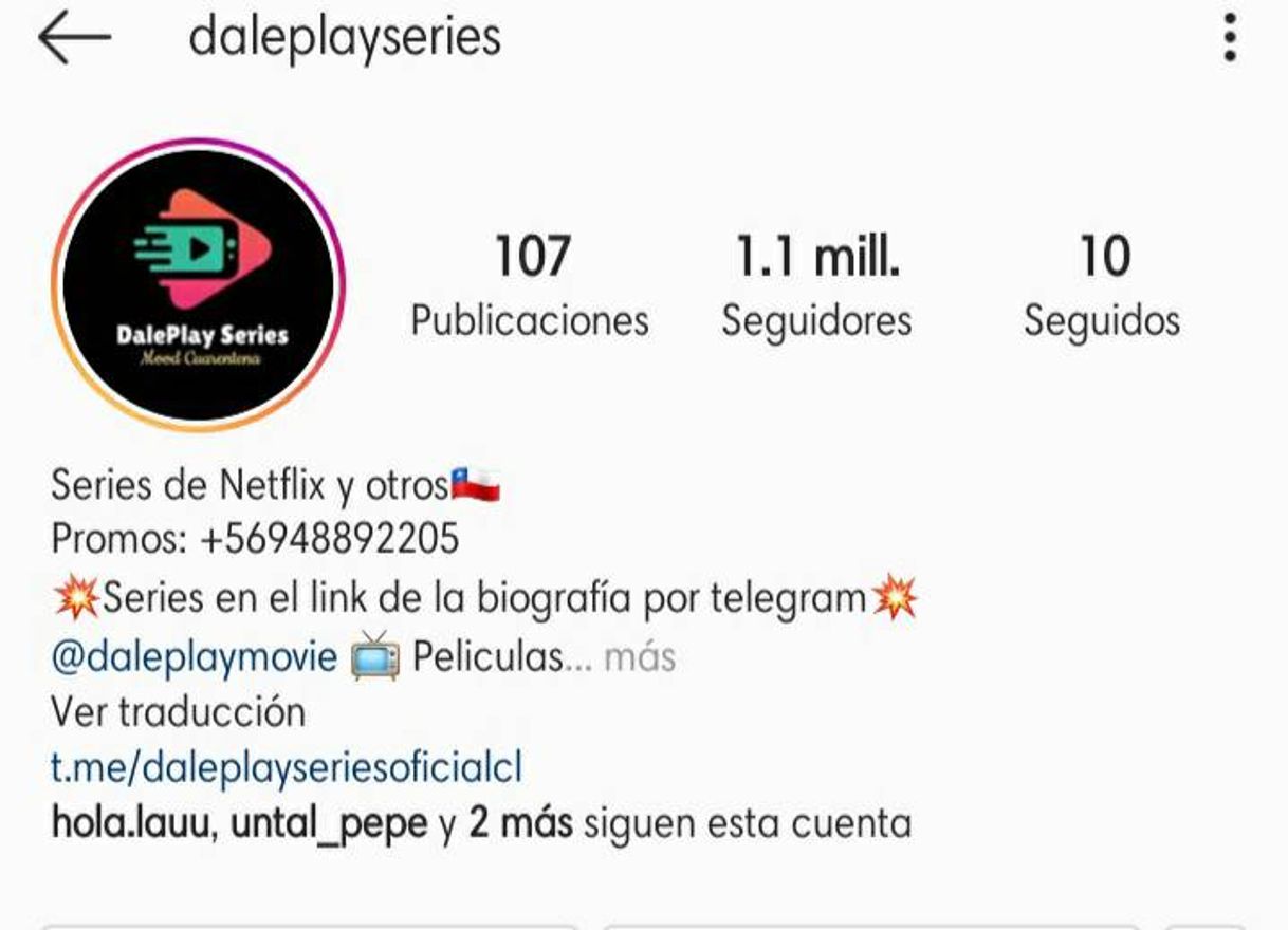 Moda Dale Play es una página en Instragam