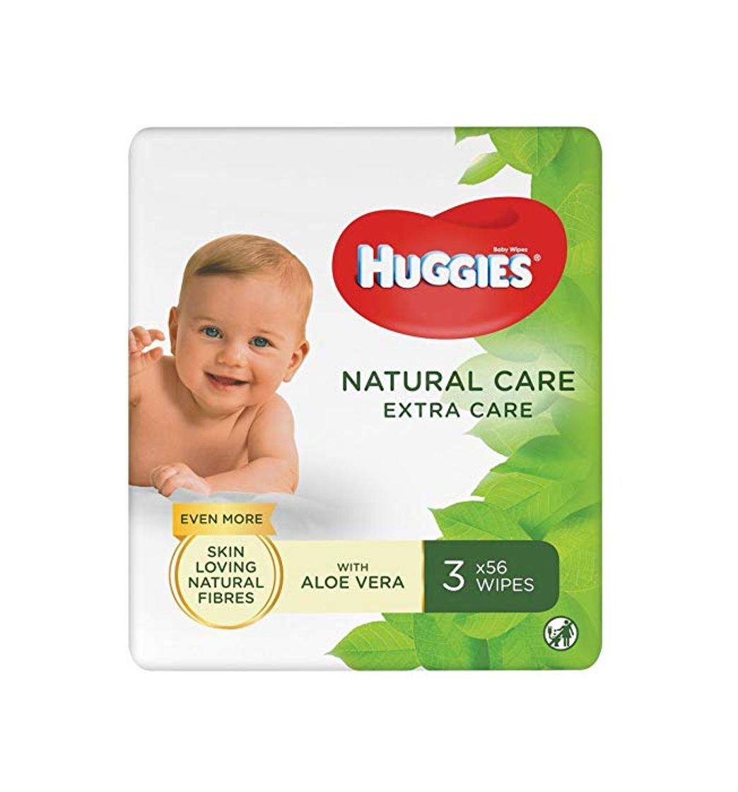 Social Huggies Natural Care Extra Care - Toallitas para bebé - 3 paquetes