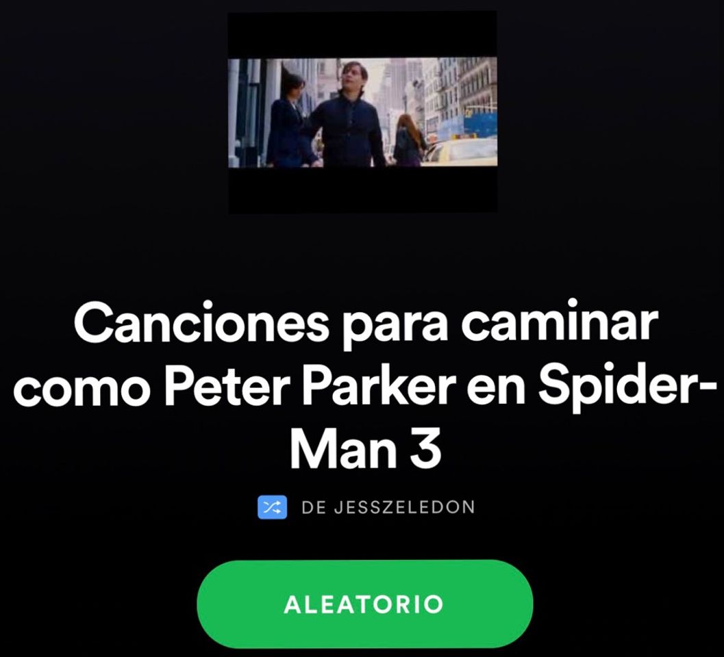 Canción Canciones para caminar como Peter Parker en Spider-Man 3