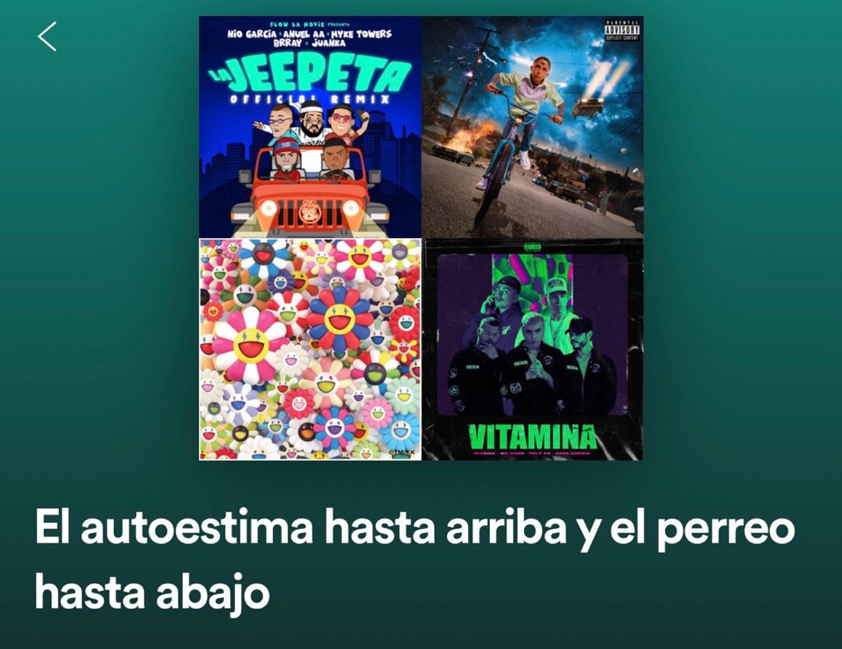 Canción El autoestima esta arriba y el perreo hasta abajo