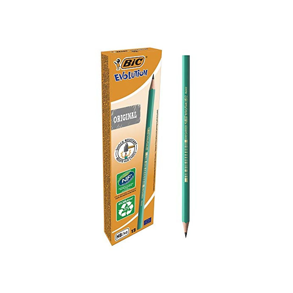 Social BIC Evolution HB - Lápiz con mina irrompible