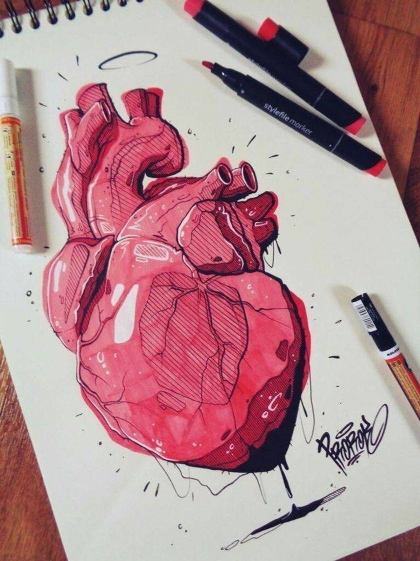 Social Pintura de coração 