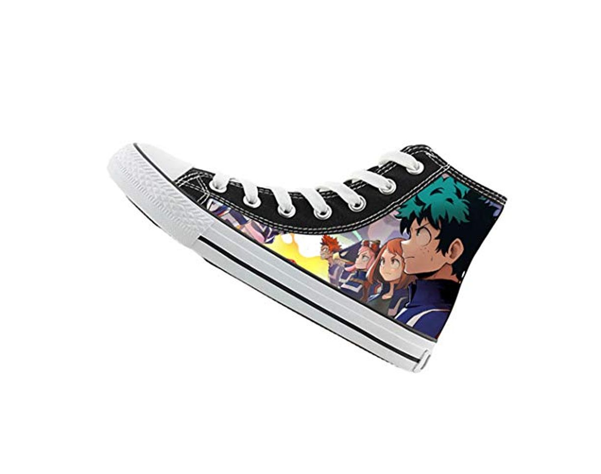 Moda Cosstars My Hero Academia Anime Zapatillas Altas Zapatos de Lona con Cordones