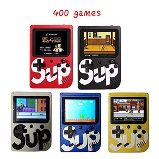 Mini consola de juegos SUP Plus 400 en 1 videojuegos portátiles retro clásicos