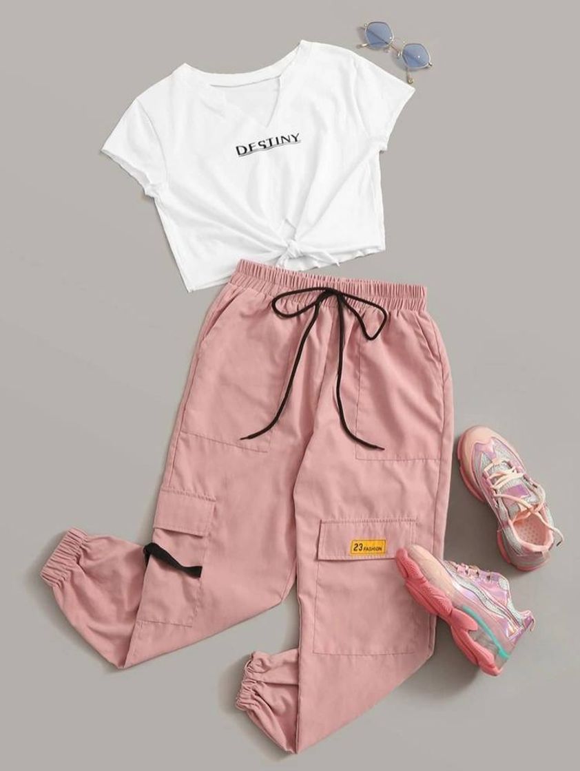 Fashion Conjunto blusa e calça