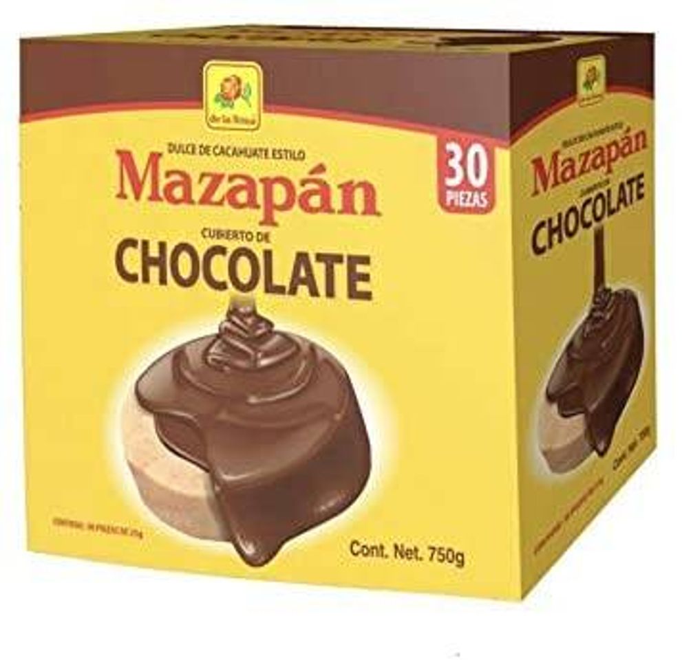 MAZAPAN CUBIERTO DE CHOCOLATE PAQUETE GRANDE CON 30 PIEZAS 
