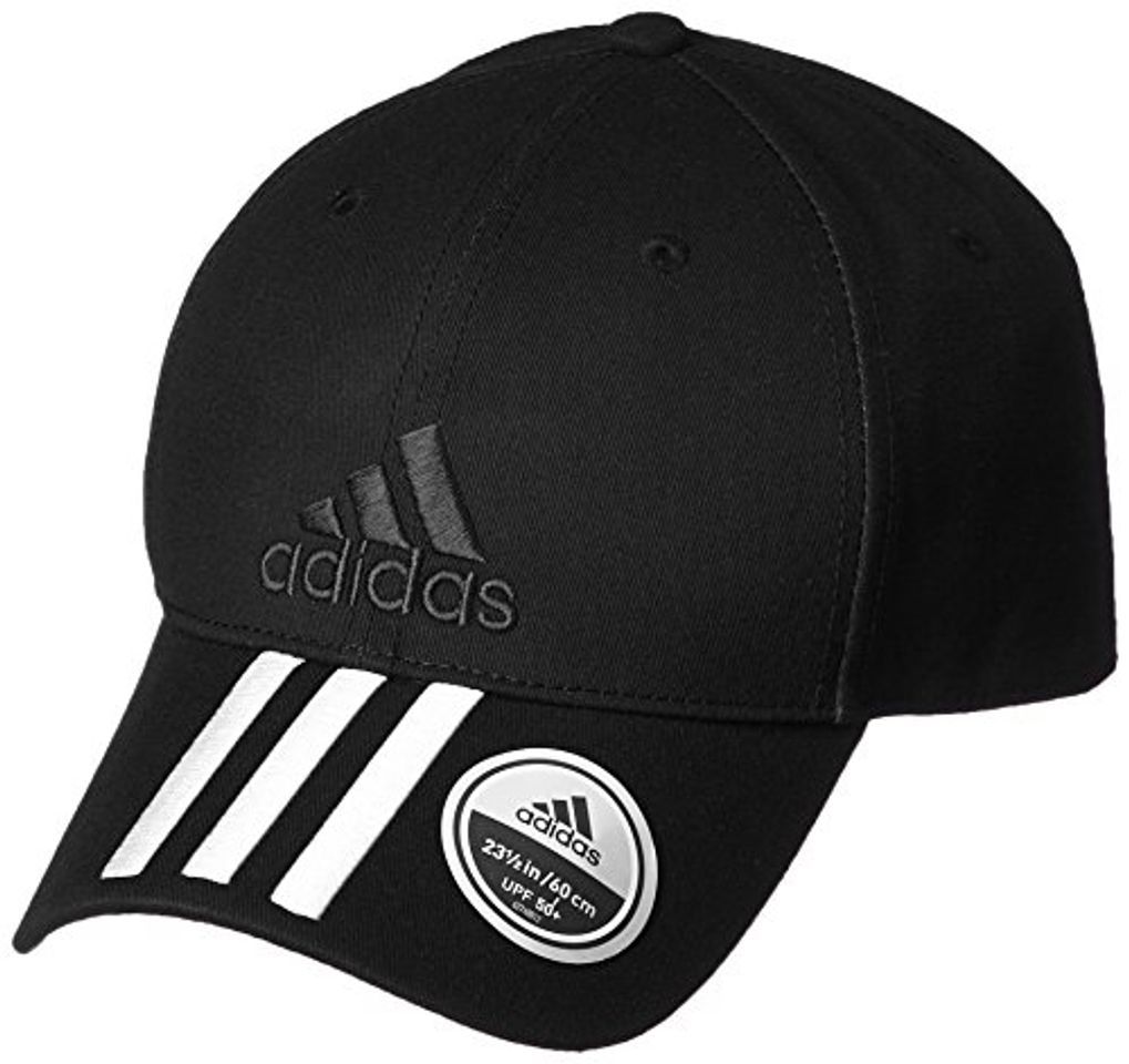 Social adidas 6P 3S Cap Cotto Gorra de Tenis, Hombre, Negro