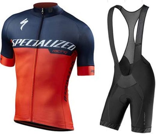 WOLFIRE WF Traje de Ciclismo para Hombre de Equipos. Culotte y Maillot.