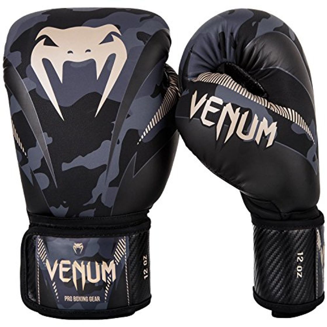 Productos Venum Impact Guantes de Boxeo, Muay thaï, Kick boxing, Camuflaje Oscuro