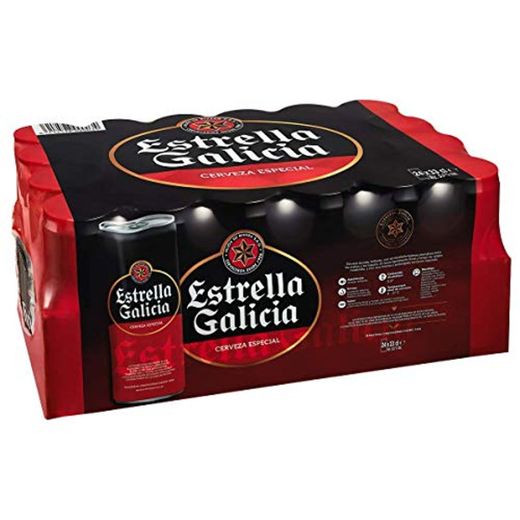 Estrella Galicia Cerveza - Paquete de 24 x 330 ml - Total