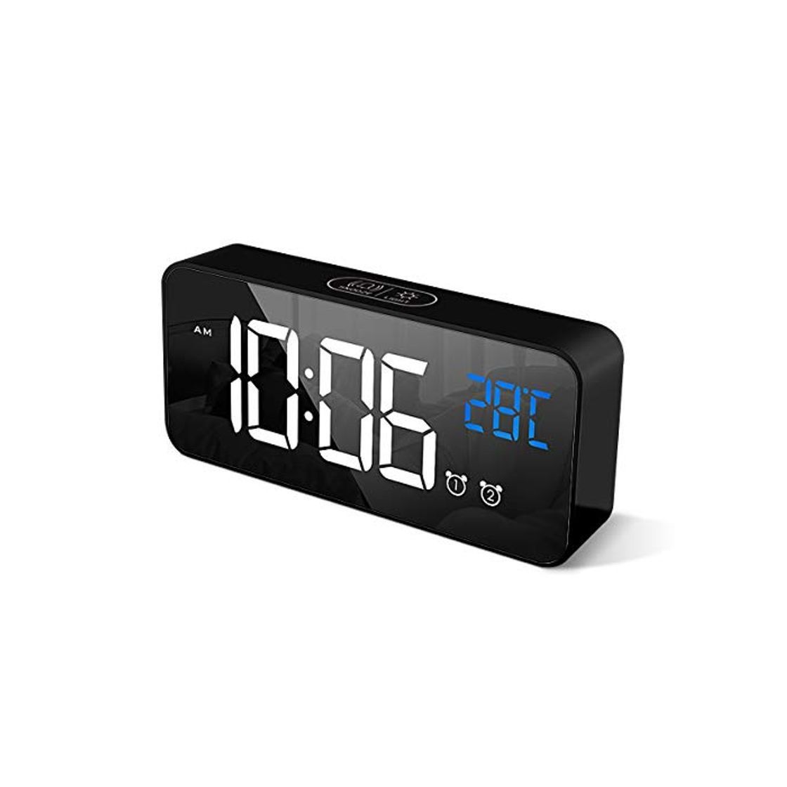 Social HOMVILLA Reloj Despertador Digital con Pantalla LED de Temperatura
