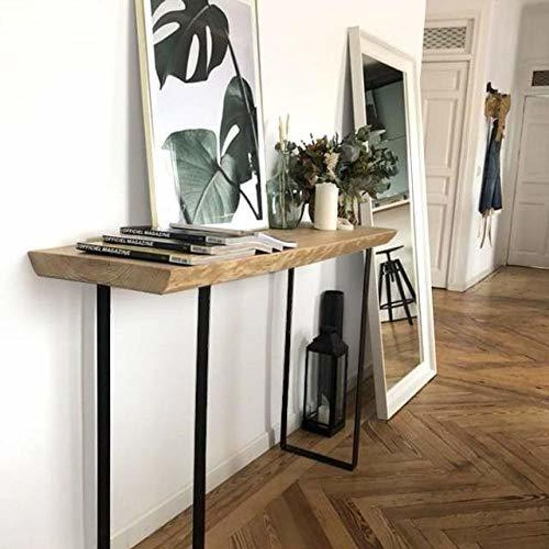 Social HANNUN Mueble Recibidor Enzi de Madera Maciza