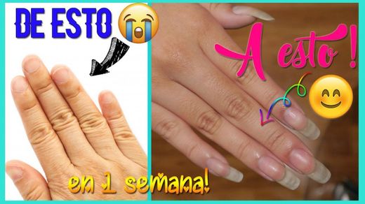 CÓMO HACER CRECER TUS UÑAS EN 1 SEMANA?/100% EFECTIVO 