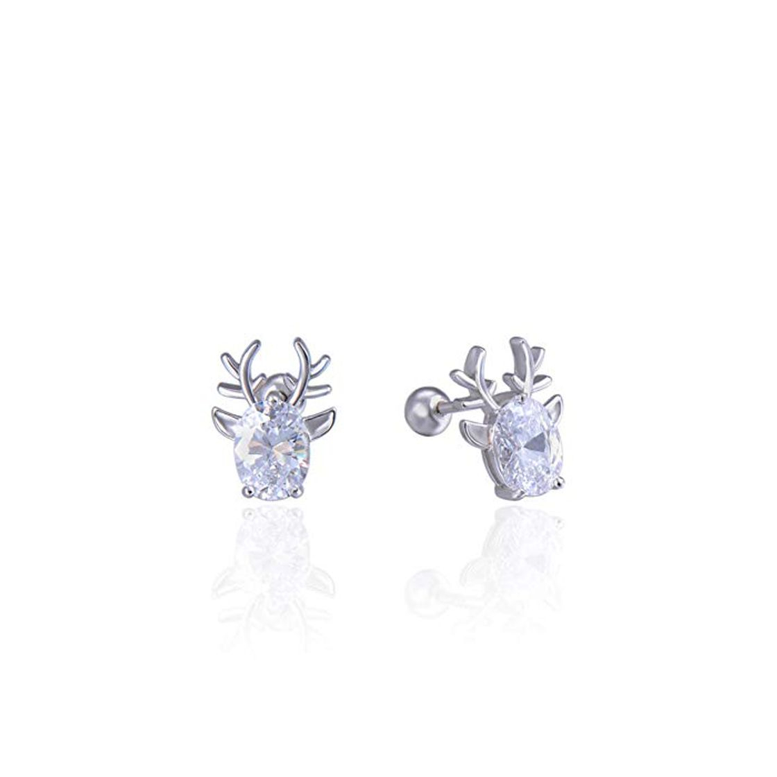 Product Earring S925 Pendientes De Plata Pendientes De Alces De Circón De Diamantes De Moda Femenina