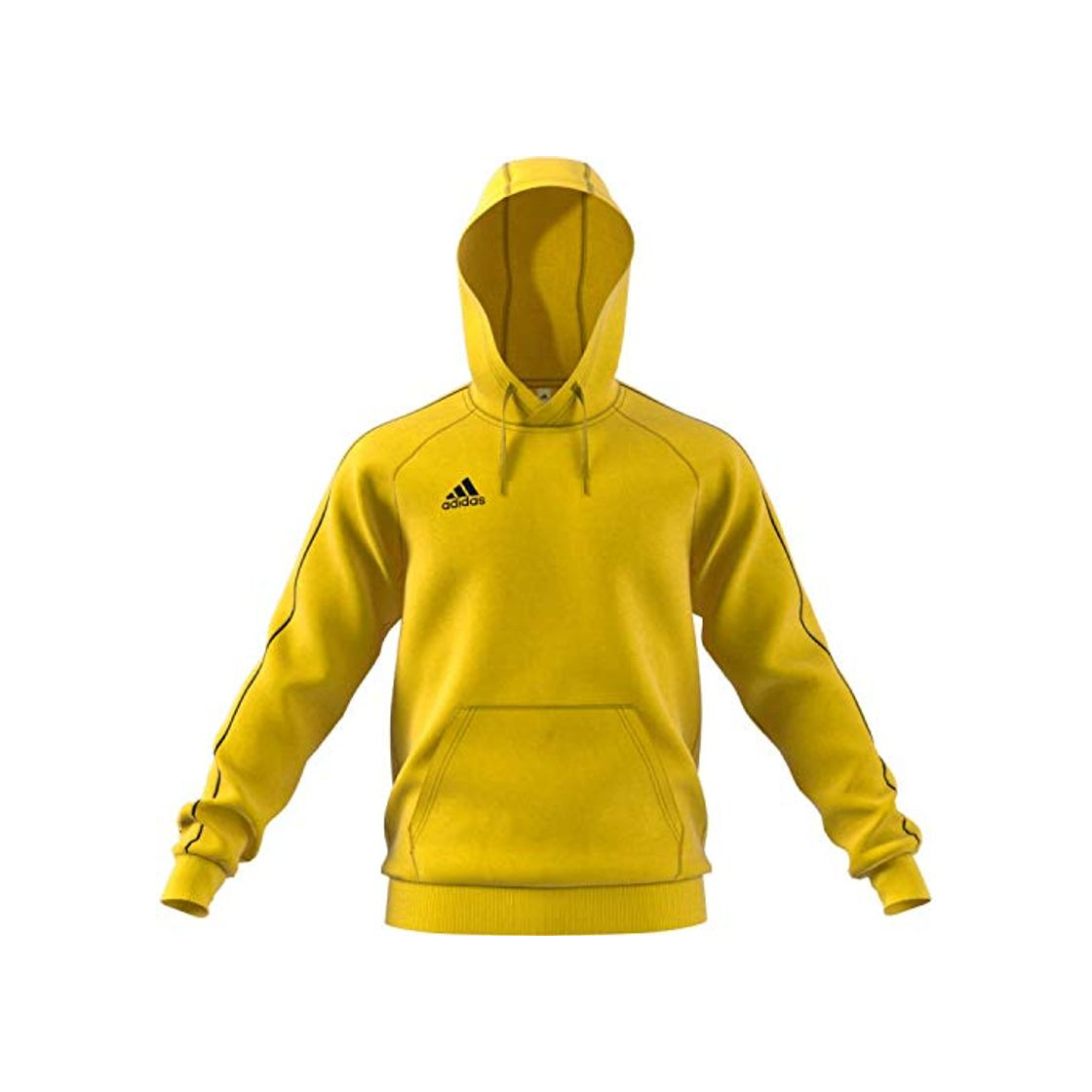 Social adidas Core 18 Hoody Sudadera con Capucha, Hombre, Yellow