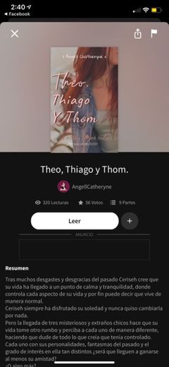 Theo, Thiago y Thom - Wattpad 